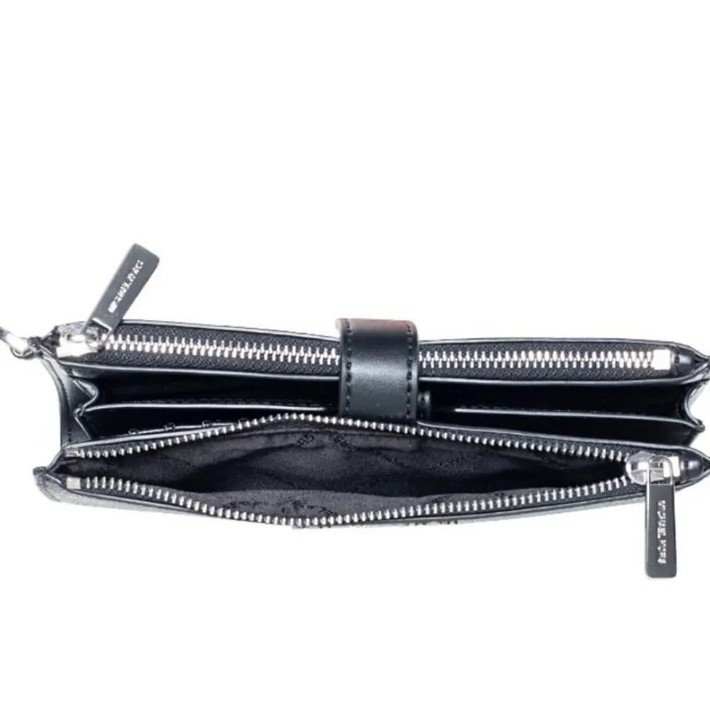 Michael Kors MK Logo Large Double Zip‎ Wristlet